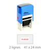 Tampon dateur personnalisable 2 lignes - Shiny S-826D