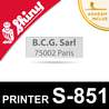 Empreinte Shiny Printer S-851