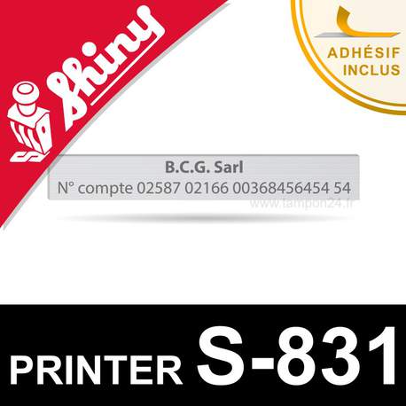 Empreinte Shiny Printer S-831