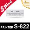 Empreinte pour Shiny Printer S-822