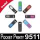 Le Trodat Pocket Printy 9511 est disponible en 8 couleurs de boitiers