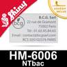Empreinte pour Shiny HM-6006 NTbac