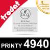 Empreinte plaque de texte personnalisée pour Trodat Printy 4940