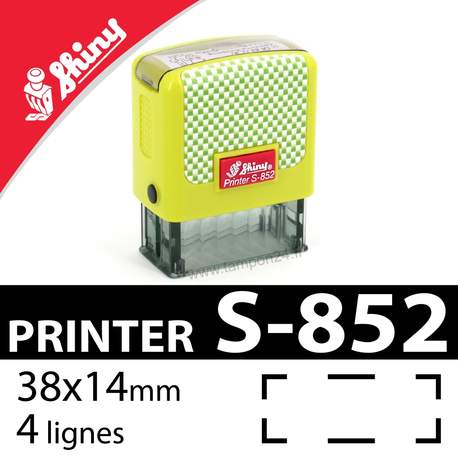 Tampon personnalisable Shiny Printer S-852