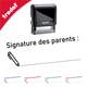 Tampon encreur SIGNATURE DES PARENTS