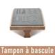 Tampon maxi format en bois personnalisable 