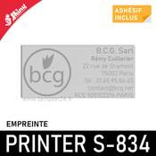 Empreinte pour Shiny Printer S-834