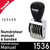 Numéroteur manuel 6 bandes Trodat 1536