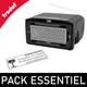 Pack Essentiel - Tampon bureau + poche - 4 lignes