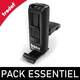 Pack Essentiel - Tampon bureau + poche - 4 lignes