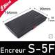 Encreur séparé 155x79mm en feutre pour encres spéciales - Réf: Shiny S-5F