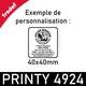 Tampon Trodat Printy 4924 personnalisé